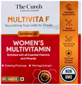 The Curen Multivita F Tablet Women's Multivitamin with minerals, Primrose, Moringa, EPA/DHA | Tablet thumbnail