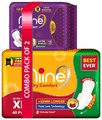 Niine Combo Pack of Dry Comfort Ultra Thin Pads XL (40) & XL+ (15) with Free Biodegradable Disposable Bags thumbnail