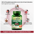 Vlado's Himalayan Organics Coenzyme Q 10 200mg+ with BioPepper Coenzyme Q 10 Supplement Vegetarian Capsule thumbnail