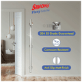 Simon's Flexy 304 Stainless Steel Grab bar for Bathroom and Toilet Safety with 3 Legs of 4.5 cm 100cm thumbnail
