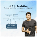 Velbiom Q-Gazz Tablet |Gas,Bloating,Indigestion | Digestive enzymes,Probiotics,Ajwain and Saunf | thumbnail