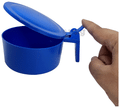 Sahyog Wellness PVC Sputum Pot with Plastic Cover Blue thumbnail