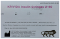 Krivida U-40 Sterile Single Use Insulin Syringe thumbnail