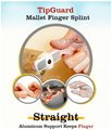 HealthAndYoga TipGuard Mallet Finger Splint White thumbnail