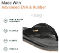 Leaf Ortho Diabetic and Flatfoot Slippers with Extra Cushion for Better Blood Flow Black 9 thumbnail