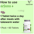 Vedistry Arjuna+ Tablets (60 Each) Buy 2 Get 1 Free thumbnail