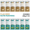 Soultatva Combo Pack of Flax Seeds Roasted Salted 20gm & Nutri Mukhwas 15gm (6 Each) thumbnail