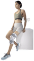 Vissco Elastic Hinged Knee Brace With Open Patella 0718 Grey Small thumbnail