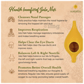 Sarveda Ceramic Jala Neti Pot for Nasal Cleansing Yellow Gold thumbnail
