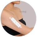 Surgiwear GDOTP15 / GDTP15F OwnTone G Dress (14 x 7cm) Transparent with Pad (10 x 3cm) thumbnail