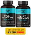 Zingavita Multivitamins Softgels for Men with Vitamins, Minerals, Omega 3 & Herbs | For Immunity, Stamina & Muscle Support (60 Each) thumbnail