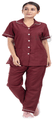 Agarwals Nurse Uniform Softn Comfy Pure Viscose Cotton Maroon Medium thumbnail