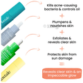 Foxtale Acne Control Cleanser (100 ml) & Daily Hydrating Serum (30 ml) & AHA BHA Exfoliating Serum (30 ml) & Mattifying Sunscreen (50 ml) thumbnail