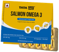 Tata 1mg Salmon Omega 3 Fish Oil 1000mg | High absorption supplement | Helps manage cholesterol thumbnail