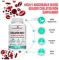 SWISSLIFE FOREVER Chelated Iron + Vitamin C, B6, B12 Veg Capsule (120 Each) thumbnail
