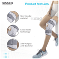 Vissco Elastic Hinged Knee Brace With Open Patella 0718 Grey Small thumbnail