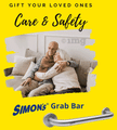 Simon's Stainless Steel 304 Heavy Duty Grab Bar for Bathroom 16 inch thumbnail