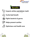 Dr. Morepen Active Smile Charcoal Teeth Whitening Toothpaste Mint Bamboo Toothbrush Inside thumbnail