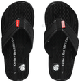 Ortho + Rest M10015 Cool Comfirt for Your Aching Feet Orthopedic Slippers for Men | Anti-Skid Flip Flops with Acupressure Massage Footbed | Extra Soft Black Size 10 thumbnail