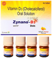 Zynano D3-Cholecalciferol Oral Solution,Vitamin D3 Shots,D3 Liquid,D3 Syrup,Sugar free (5ml each) Alphonso Mango thumbnail