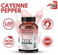 Vedapulse Cayenne Pepper Extract Veg Capsule thumbnail