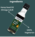 Cannarma Organic Omega 3-6-9, Hemp Seed Oil for Eyes, Heart, Bone & Immunity Support thumbnail