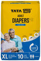 Tata 1mg Adult Diaper Tape Style | Size XL thumbnail