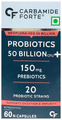 Carbamide Forte Probiotics 50 Billion CFU with 20 Prebiotics Strains | Capsule for Digestion, Gut Health & Immunity thumbnail