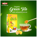 Jolly Organic Green Tea Bag (24 Each) with Refreshing Lemon & Honey with Stevia Leaves thumbnail