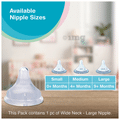 Vega Baby & Mom 9+ Month Baby Nipple Wide Neck Large thumbnail