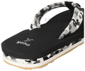 Yoho Lifestyle Ortho Soft Comfortable and Stylish Flip Flop Marble Slipper for Women Size-8 Black thumbnail