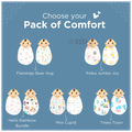 Polka Tots Muslin Cotton Swaddles Mini Hearts & Cupid White thumbnail