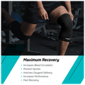 beatXP Knee Cap 4 Way Stretching Large Black thumbnail