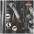 Tynor Elbow Wrap Neo Universal Black & Green thumbnail