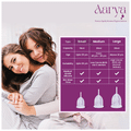 Aarya Premium Medical Grade Silicone Menstrual Cup with Cup Wash (50ml) Small thumbnail