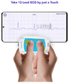 Agatsa SanketLife 2.0 Portable ECG Device – 12 lead ECG Machine for 1/6/12 Lead ECG, HRV by Touch thumbnail