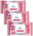 Kara Refreshing Wipes (25 Each) Rose Water thumbnail
