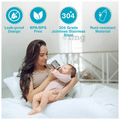 Vega Baby & Mom 4+ Month Baby Steel Feeding Bottle Regular Neck thumbnail