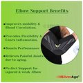 Haxor SilverAge Designer Elbow Support Black Large thumbnail