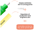 Foxtale Smooth Sailing AHA BHA Exfoliating Serum(30ml) & Mattifying Sunscreen SPF 70 thumbnail