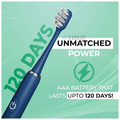 Hammer Flow 2.0 Upto 5X Better Plaque Removal 1 Handle & 2 Brushheads Toothbrush Blue thumbnail