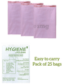 Hygiene Waste Disposal Bags (25 Each) Pink 8x10 thumbnail
