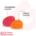 Gummsi Combo Pack of Multivitamin Strawberry & Sleep Easy Orange Gummies (30 Each) thumbnail