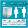 Igiene Soft & Hygienic 2X Ultra Absorbent Rashfree Adult Dry Pant (10 Each) Large thumbnail