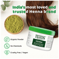 Habibs Henna Mehndi Powder Enriched with Bhringraj Amla Brahmi Jatamansi For Hair Color (200gm Each) thumbnail