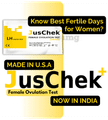 JusChek+ Ovulation Detection Kit to Identify Fertility Days for Pregnancy thumbnail