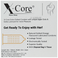 X-Core Extra Dotted Pleasurable Condom with 10 Disposable Bag & 10 Tissue Orange thumbnail