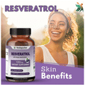 Vedapulse Resveratrol with Grape Seed Extract 1000mg Veg Capsule | Heart, Skin & Immune Support thumbnail