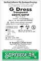 Surgiwear GDOT5 / GDT5F OwnTone G Dress Transparent (Without Pad) 5 x 6cm thumbnail