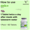 Vedistry Amla+ Tablets (60 Each) Buy 2 Get 1 Free thumbnail